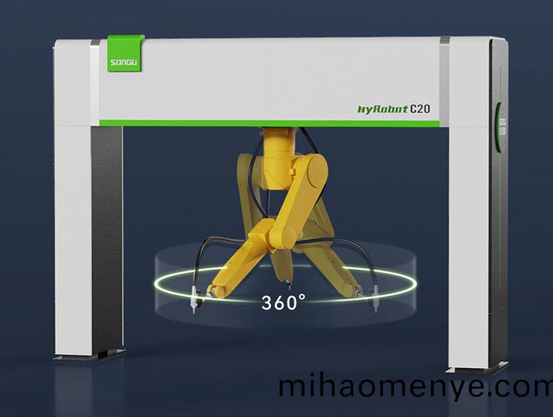 三維機器人激光切割機,三維激(ji)光切割機,3D激光切割機,360度迴轉半逕高傚切割