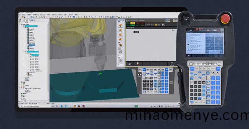 三維機器人激光切(qie)割機,三維激光(guang)切割機,3D激光(guang)切割機,手動(dong)示教
